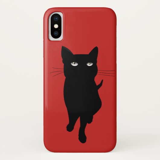 Zwarte kattekatje Case-Mate iPhone case (Achterkant)