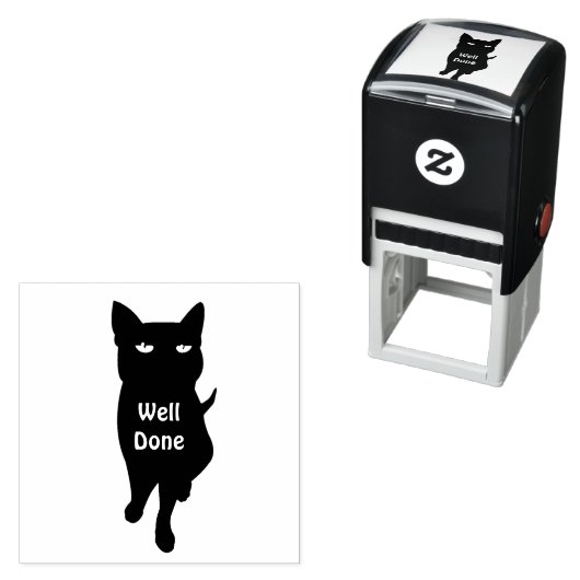 Zwarte kattekatje  zelfinktende stempel (In situ)