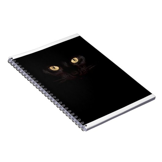 zwarte kattelaptop notitieboek (Rechterzijde)