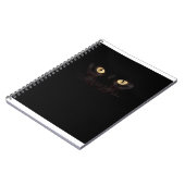 zwarte kattelaptop notitieboek (Linkerzijde)