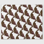 Zwarte Katten Cadeaupapier (Vlak)