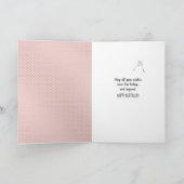 Zwarte katten- en andelionzaadverjaardag kaart (Binnen)