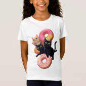 "Zwarte katten en heerlijke donuts: een perfecte c T-shirt (Voorkant)