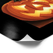 Zwarte katten en Jack O'Lanterns Perfect Poster (Hoek)