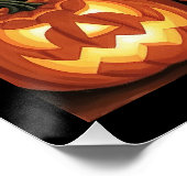 Zwarte katten en Jack O'Lanterns Perfect Poster (Hoek)