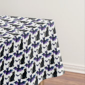 Zwarte katten en Paarse vleermuizen Tafelkleed (Voorbeeld)
