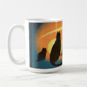 Zwarte katten en pompoen koffiemok (Links)