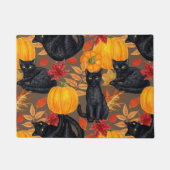 Zwarte katten en pompoenen 2 deurmat (Voorkant)
