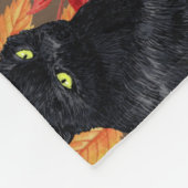 Zwarte katten en pompoenen 2 fleece deken (Hoek)
