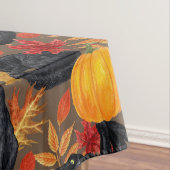 Zwarte katten en pompoenen 2 tafelkleed (Voorbeeld)