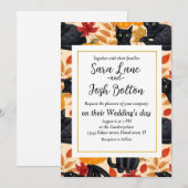 Zwarte katten en pompoenen kaart (Voorkant / Achterkant)