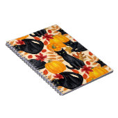 Zwarte katten en pompoenen notitieboek (Rechterzijde)