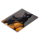 Zwarte katten en pompoenen notitieboek (Linkerzijde)