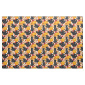 Zwarte katten en pompoenen stof (Fat Quarter)