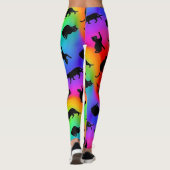 Zwarte Katten en Regenboog Leggings (Achterkant)