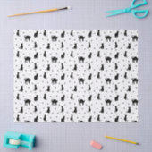 Zwarte katten en sterren Halloween Tissuepapier (Craft)
