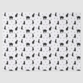 Zwarte katten en sterren Halloween Tissuepapier (Voorkant)