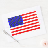 Zwarte katten en strips rechthoekige sticker (Envelop)