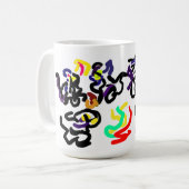 Zwarte Katten feest Koffiemok (Voorkant links)