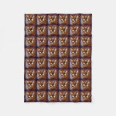 zwarte katten fleece deken (Voorkant)