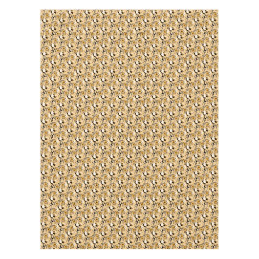 Zwarte katten, ghost en pompoenen tafelkleed (Voorkant)