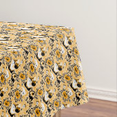 Zwarte katten, ghost en pompoenen tafelkleed (Voorbeeld)