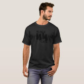Zwarte Katten Halloween T-shirt (Voorkant volledig)