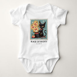 Zwarte Katten Halloween T-shirt uit het verleden