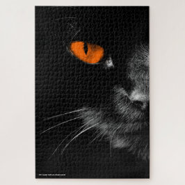 Zwarte katten heersen - Oranje ogen Legpuzzel