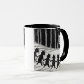 Zwarte katten houden handen in maanlicht · Louis W Mok (Voorkant rechts)