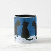 Zwarte katten in de sneeuw, Louis Wain Mok (Midden)