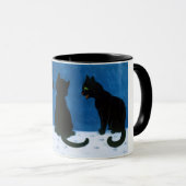 Zwarte katten in de sneeuw, Louis Wain Mok (Voorkant rechts)