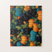 Zwarte katten in een pompoenpleister - Halloween Legpuzzel (Verticaal)
