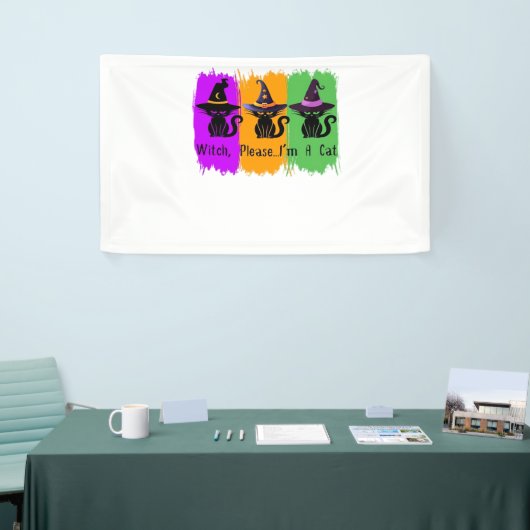 Zwarte katten in heks Petten Essential T-shirt Spandoek (Beurs)