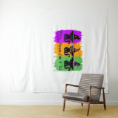 Zwarte katten in heks Petten Essential T-shirt Wandkleed (In Situ (horizontaal))