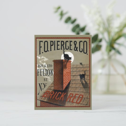  zwarte katten in het moonlichte reclamebord briefkaart (Staand voorkant)