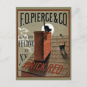  zwarte katten in het moonlichte reclamebord briefkaart