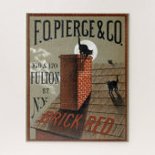  zwarte katten in het moonlichte reclamebord legpuzzel (Verticaal)