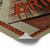  zwarte katten in het moonlichte reclamebord poster (Hoek)