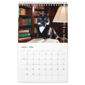 Zwarte katten in smokings. Katten zijn net mensen Kalender (Mar 2026)
