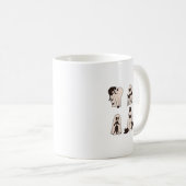 Zwarte katten in spookkostuum - Schattigee spookka Koffiemok (Voorkant rechts)