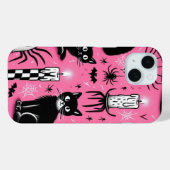 Zwarte katten & kaarsen Case-Mate iPhone case (Achterkant (horizontaal))