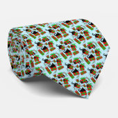 Zwarte Katten Kerstcadeaus Patroon Stropdas (Opgerold)