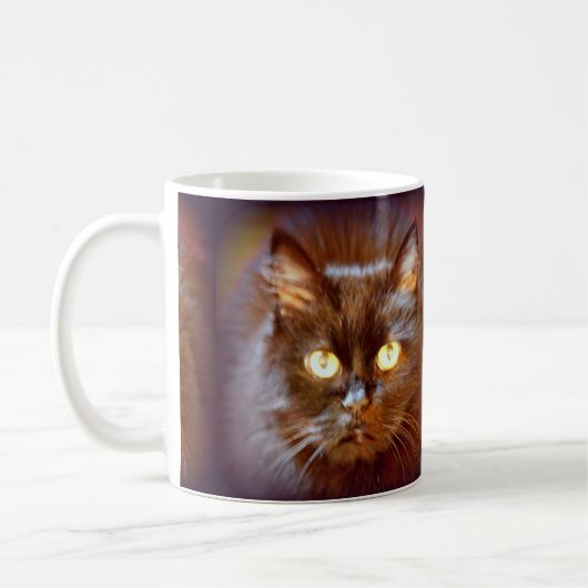 zwarte katten koffiemok (Links)