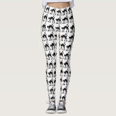 Zwarte katten leggings (Voorkant)