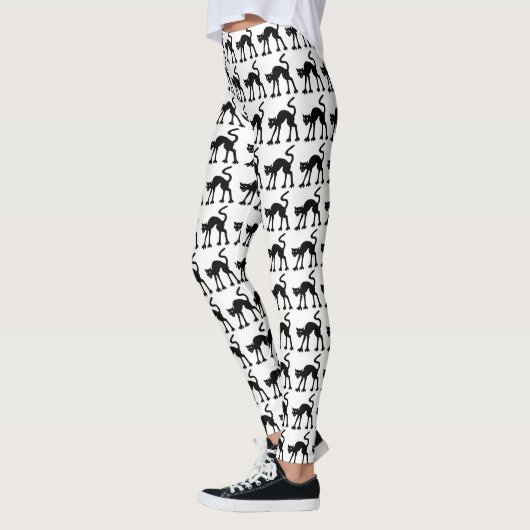 Zwarte katten leggings (Links)