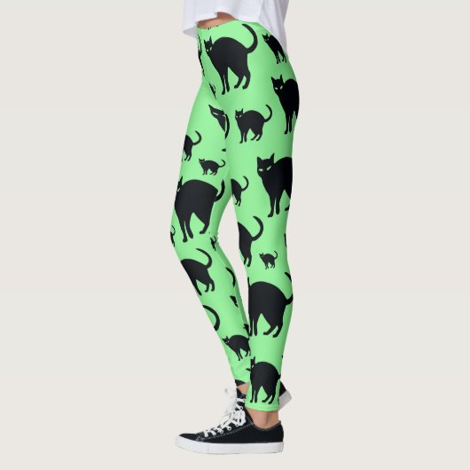 Zwarte katten leggings (Links)