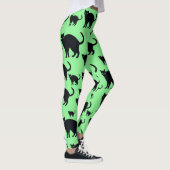 Zwarte katten leggings (Rechts)