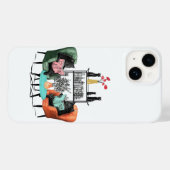 Zwarte katten lezen boeken Case-Mate iPhone case (Achterkant (horizontaal))