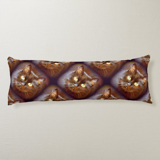 zwarte katten lichaamskussen (Achterkant)